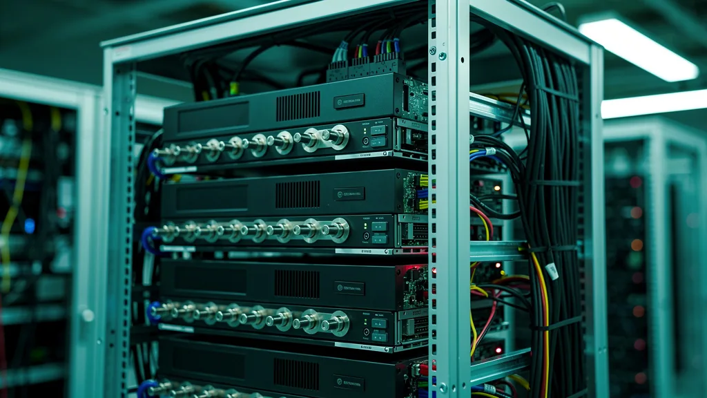 High-density AI GPU server rack being assembled